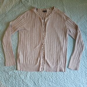 Eddie Bauer Women's Cable Knit Cardigan Size Large